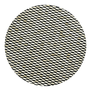 Moe's Home Optic Coffee Table in Brass, Black & White (16' x 31.5' x 31.5') - GZ-1010-43
