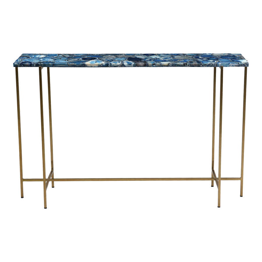 Moe's Home Blue Console Table in Blue (30' x 47' x 11.5') - GZ-1131-26