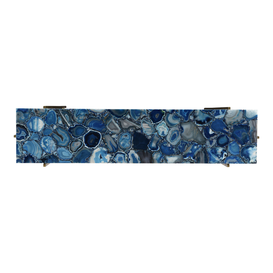 Moe's Home Blue Console Table in Blue (30' x 47' x 11.5') - GZ-1131-26