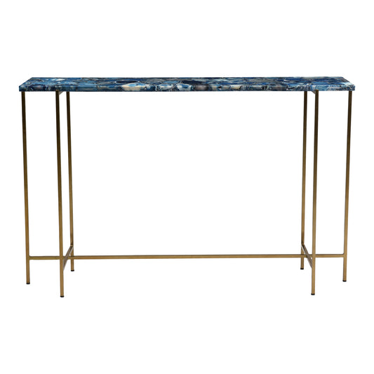 Moe's Home Blue Console Table in Blue (30" x 47" x 11.5") - GZ-1131-26