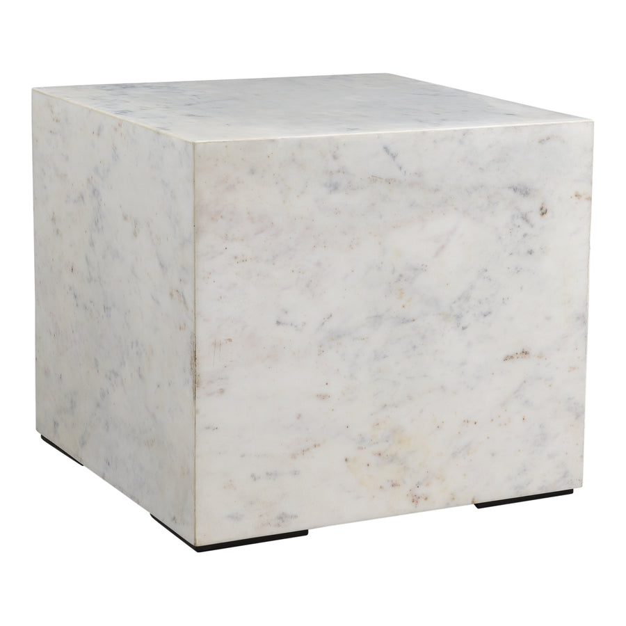 Moe's Home Nash End Table in White (16' x 18' x 18') - GZ-1135-18