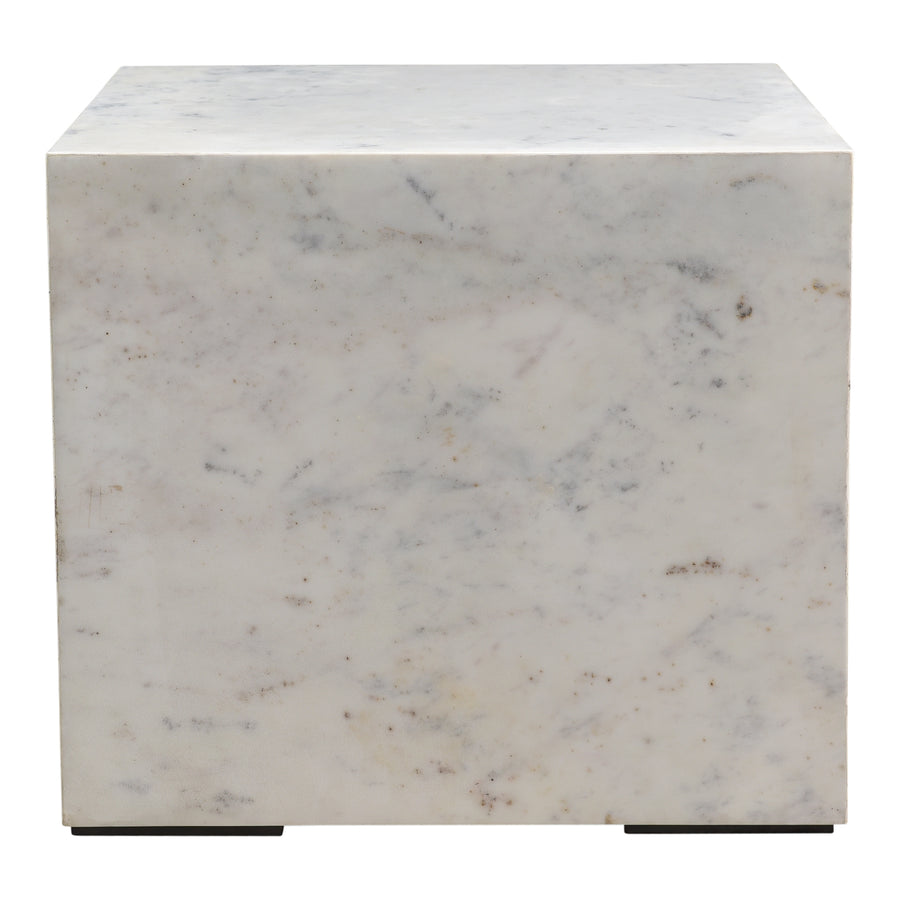 Moe's Home Nash End Table in White (16' x 18' x 18') - GZ-1135-18