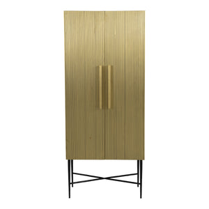 Moe's Home Brogan Storage Cabinet in Gold (71' x 29.5' x 16.5') - GZ-1138-51