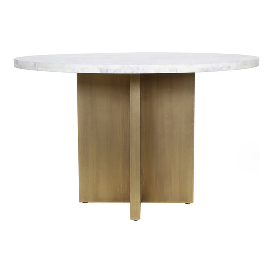 Moe's Home Graze Dining Table in White (30" x 48" x 48") - GZ-1144-18
