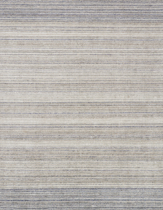 Haven Rug in Silver & Blue