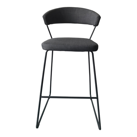 Moe's Home Adria Bar Stool in Dark Grey (40.5" x 22" x 25") - HK-1021-25