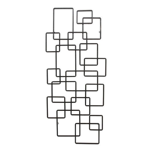Moe's Home Steel Wall Sculpture in Black (23" x 51.5" x 2.5") - HW-1083-02