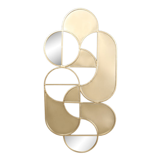 Moe's Home Souline Wall Sculpture in Gold (31" x 15.75" x 1") - HW-1092-32
