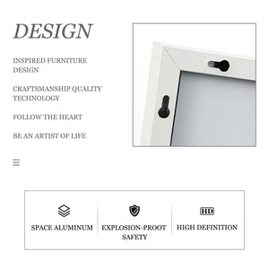 71-in H x 28-in W Metal Framed Full Length Oversized Mirror