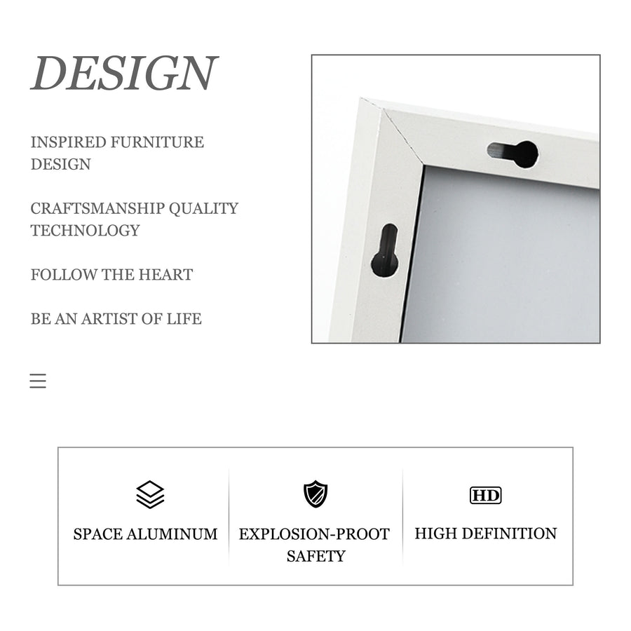 71-in H x 28-in W Metal Framed Full Length Oversized Mirror