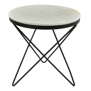 Moe's Home Haley End Table in Black & White (20' x 20' x 20') - IK-1001-02