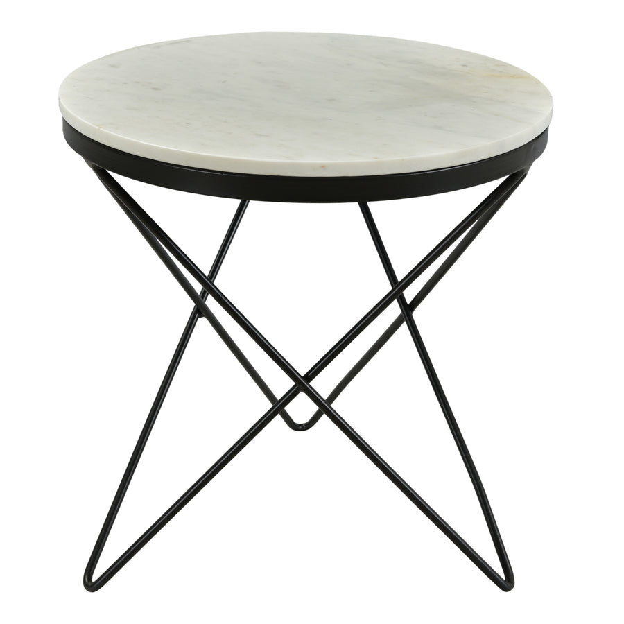 Moe's Home Haley End Table in Black & White (20' x 20' x 20') - IK-1001-02