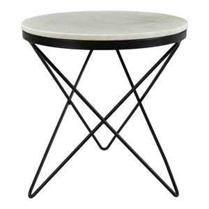 Moe's Home Haley End Table in Black & White (20' x 20' x 20') - IK-1001-02
