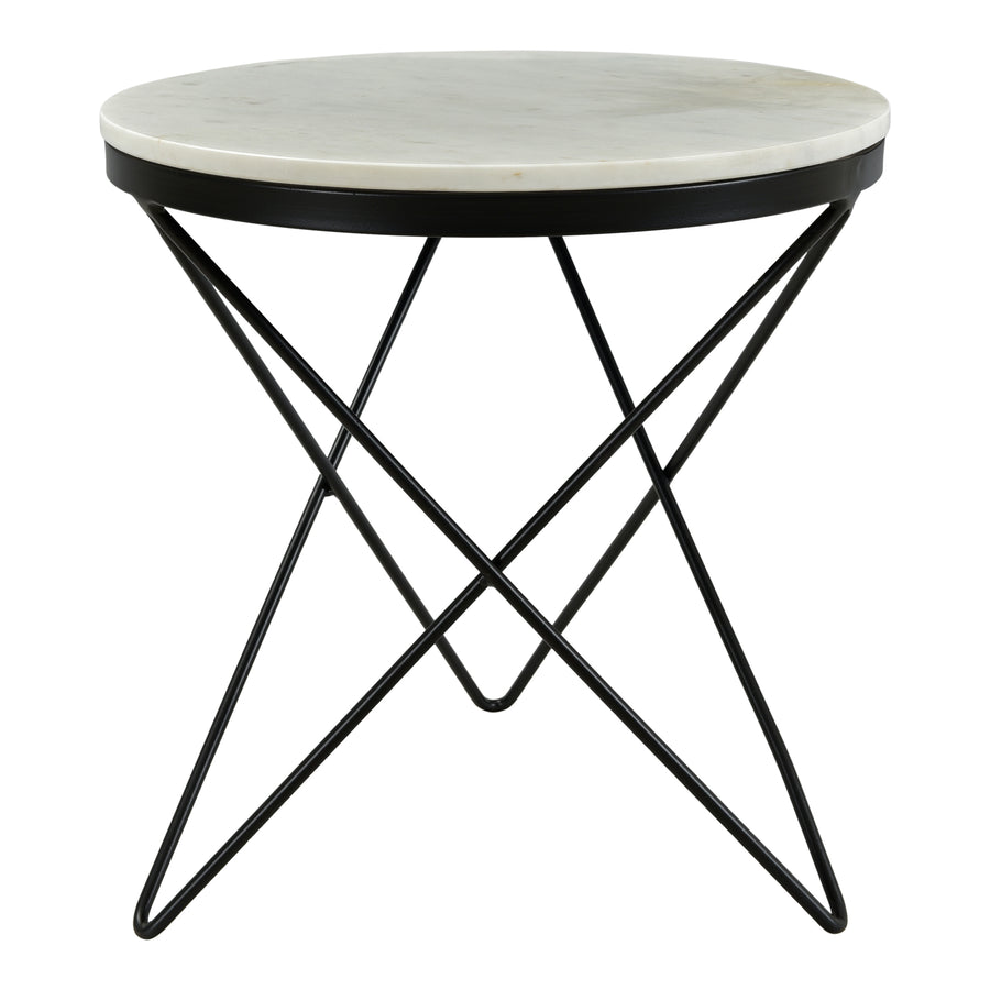 Moe's Home Haley End Table in Black & White (20' x 20' x 20') - IK-1001-02