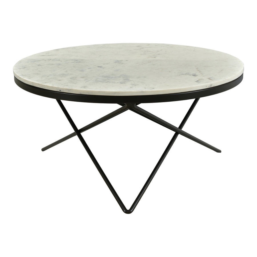 Moe's Home Haley Coffee Table in Black & White (16' x 32' x 32') - IK-1002-02
