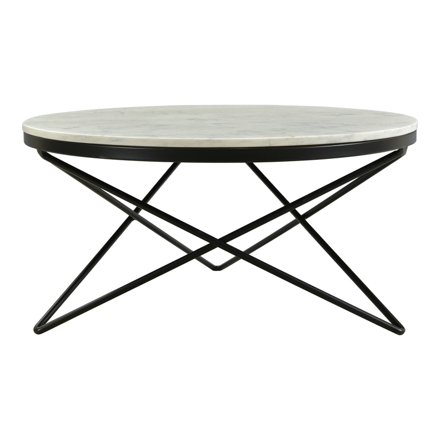 Moe's Home Haley Coffee Table in Black & White (16' x 32' x 32') - IK-1002-02