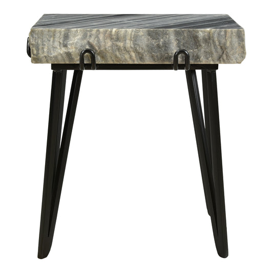 Moe's Home Alpert Accent Table in Grey (21.5" x 19" x 13") - IK-1011-25