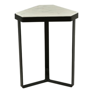 Moe's Home Inform Accent Table in White (18' x 15' x 13') - IK-1015-18