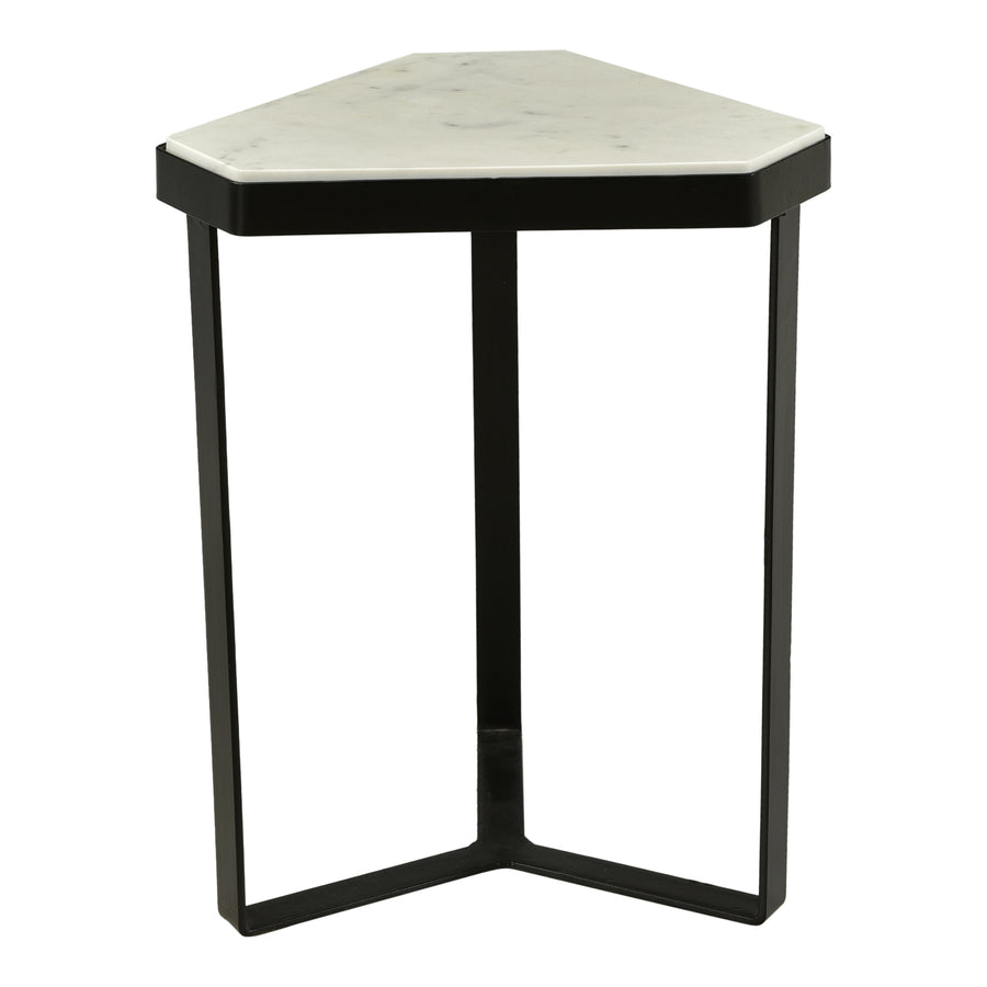 Moe's Home Inform Accent Table in White (18' x 15' x 13') - IK-1015-18