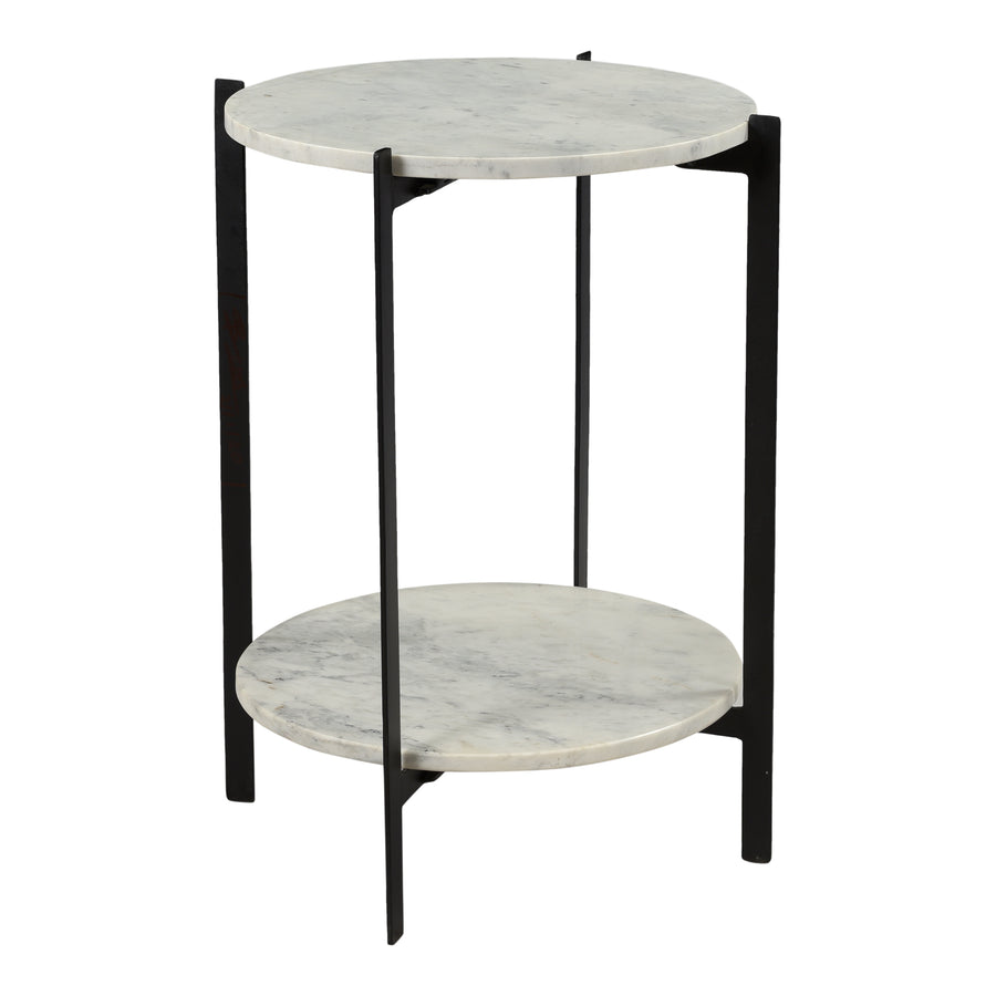 Moe's Home Melanie Accent Table in White (24' x 18' x 18') - IK-1018-18