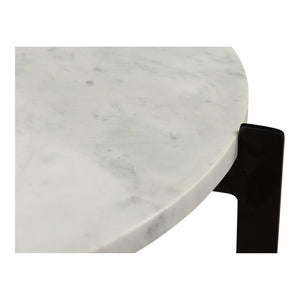 Moe's Home Melanie Accent Table in White (24' x 18' x 18') - IK-1018-18