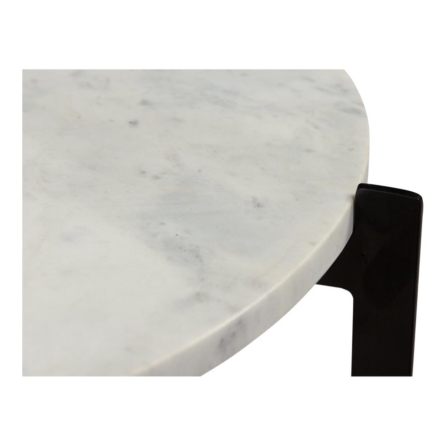 Moe's Home Melanie Accent Table in White (24' x 18' x 18') - IK-1018-18