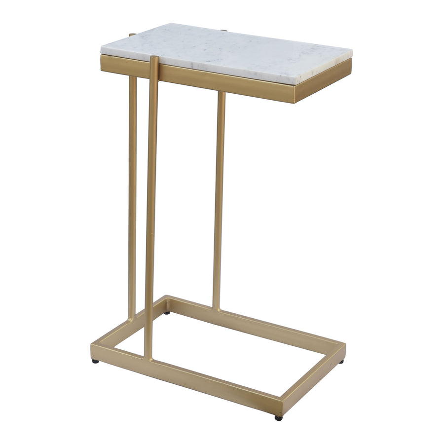Moe's Home Sulu Accent Table in White (25' x 17.25' x 10.75') - IK-1019-18