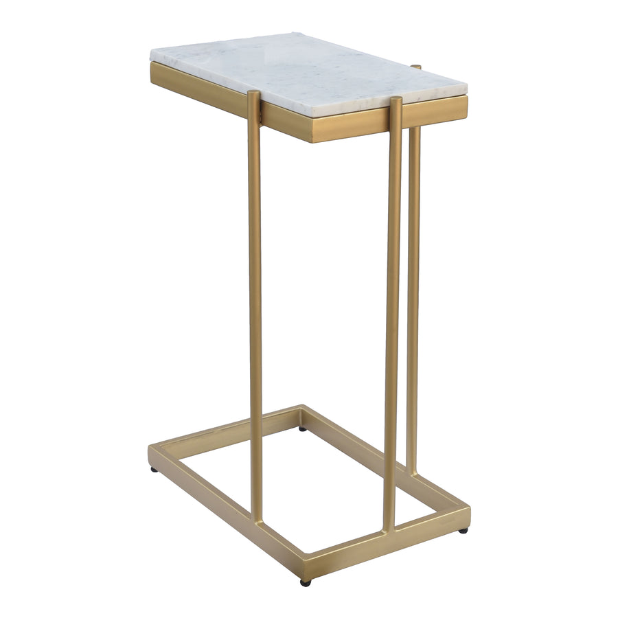 Moe's Home Sulu Accent Table in White (25' x 17.25' x 10.75') - IK-1019-18