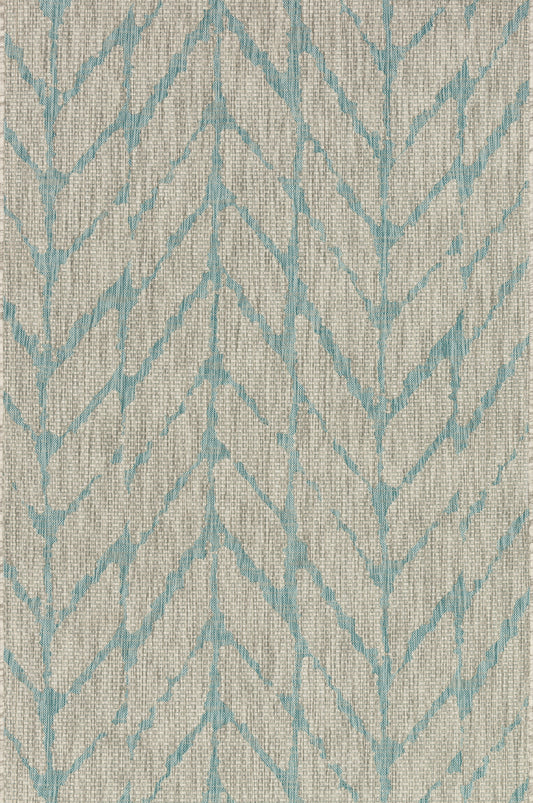 Isle Rug in Mist & Aqua