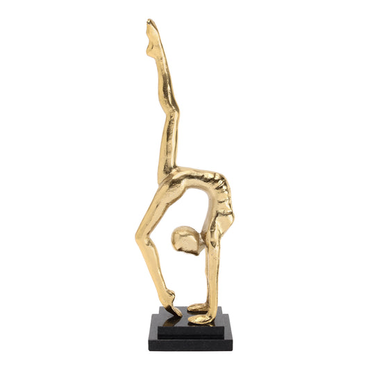 Moe's Home Namaste Statue in Gold (20" x 3" x 6") - IX-1112-32