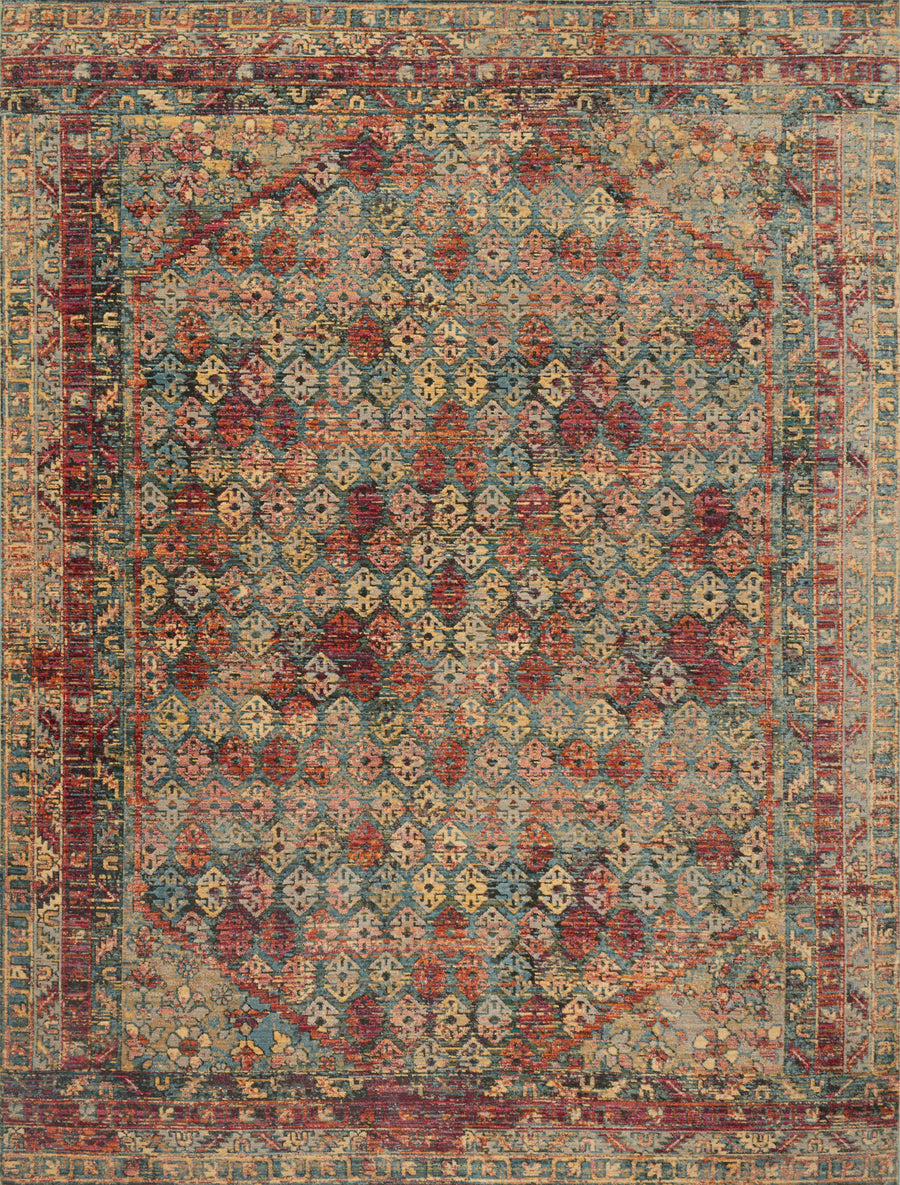 Javari Rug in Slate & Berry