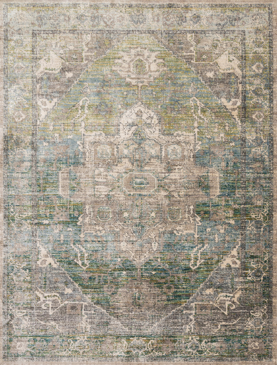 Javari Rug in Grass & Ocean