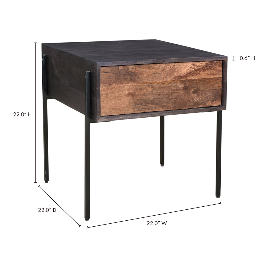 Moe's Home Tobin End Table in Brown (22' x 22' x 22') - JD-1002-12