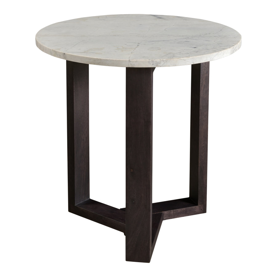 Moe's Home Jinxx End Table in White & Charcoal Grey (20' x 20' x 20') - JD-1019-07