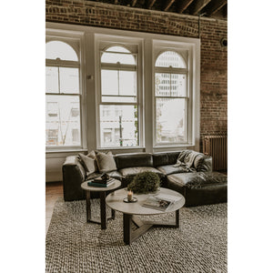 Moe's Home Jinxx End Table in White & Charcoal Grey (20' x 20' x 20') - JD-1019-07