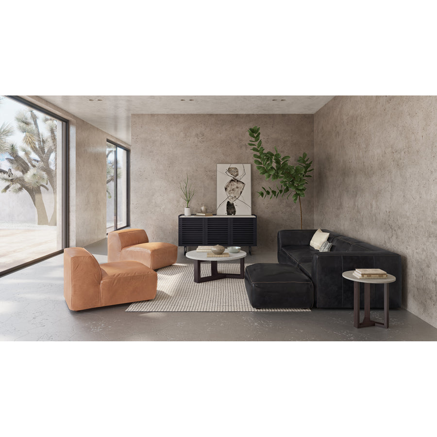Moe's Home Jinxx End Table in White & Charcoal Grey (20' x 20' x 20') - JD-1019-07