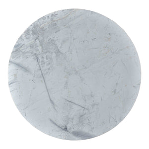Moe's Home Jinxx End Table in White & Brown (20.5' x 20' x 20') - JD-1019-18