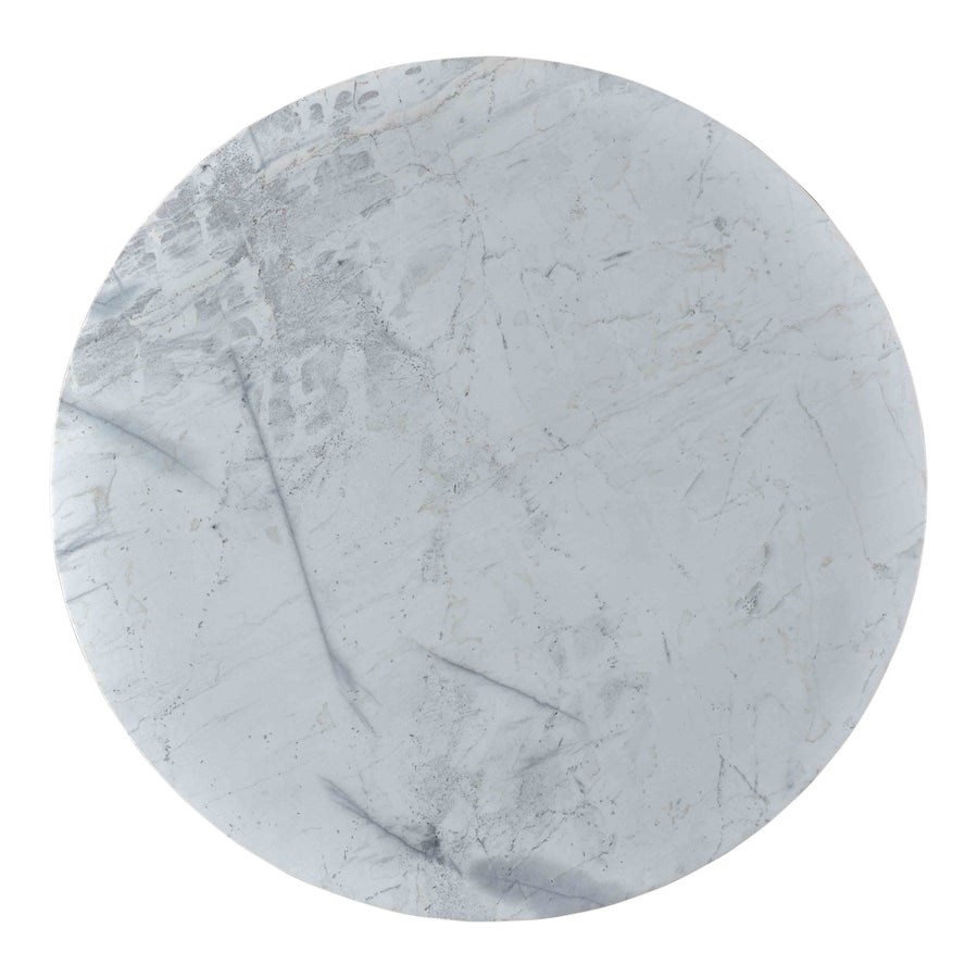 Moe's Home Jinxx End Table in White & Brown (20.5' x 20' x 20') - JD-1019-18
