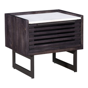 Moe's Home Paloma Nightstand in Charcoal Grey (20' x 22' x 18') - JD-1032-07