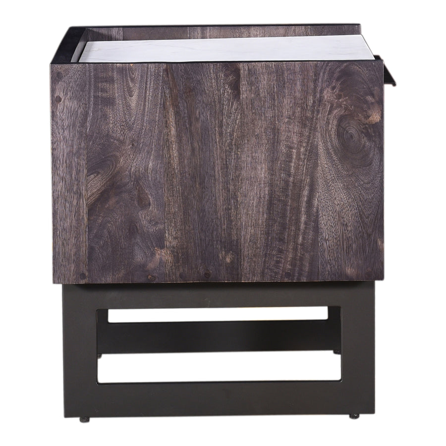 Moe's Home Paloma Nightstand in Charcoal Grey (20' x 22' x 18') - JD-1032-07