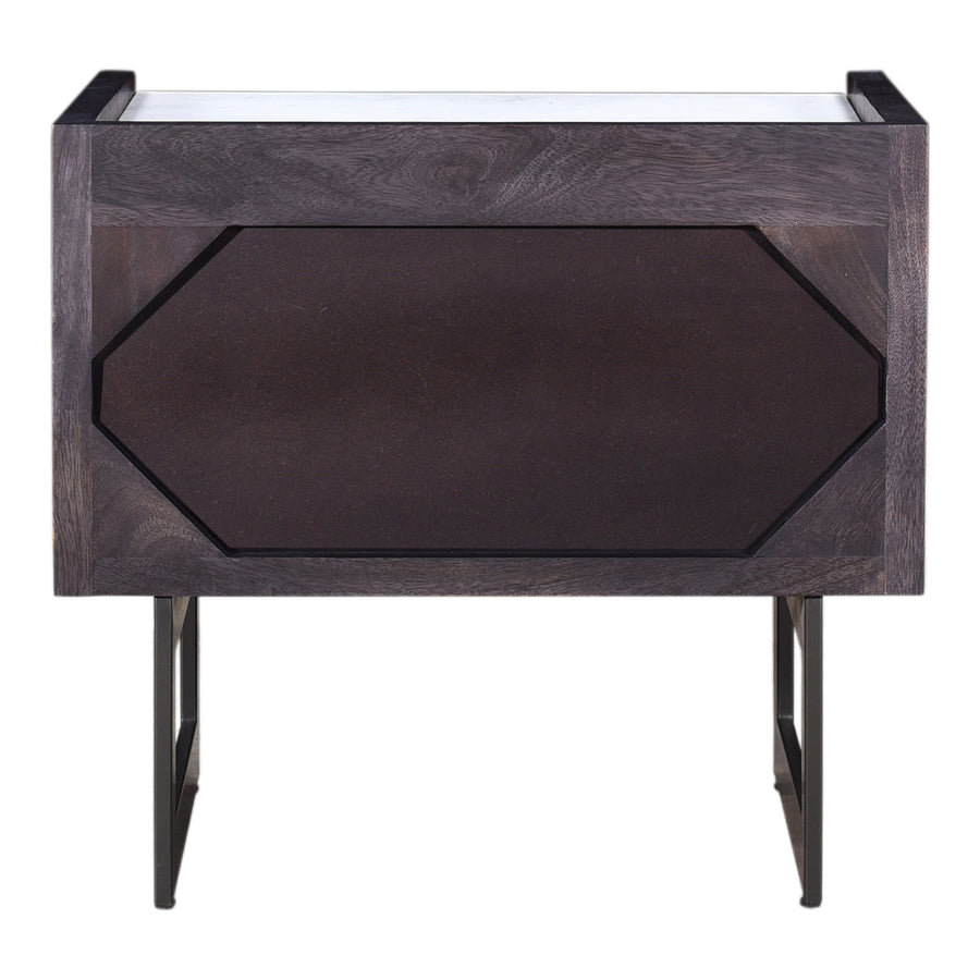 Moe's Home Paloma Nightstand in Charcoal Grey (20' x 22' x 18') - JD-1032-07