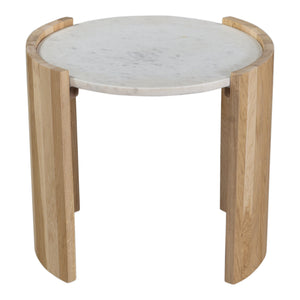 Moe's Home Dala End Table in White (18.5' x 20' x 18.5') - JD-1038-18