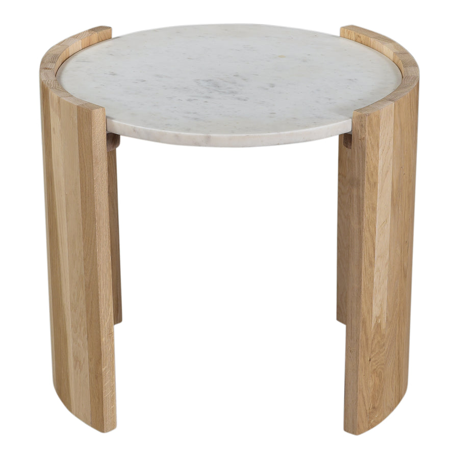 Moe's Home Dala End Table in White (18.5' x 20' x 18.5') - JD-1038-18