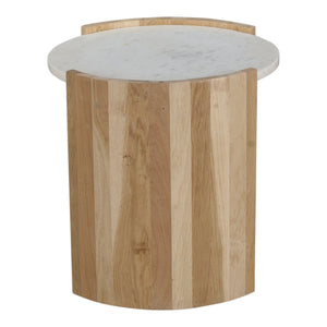 Moe's Home Dala End Table in White (18.5' x 20' x 18.5') - JD-1038-18