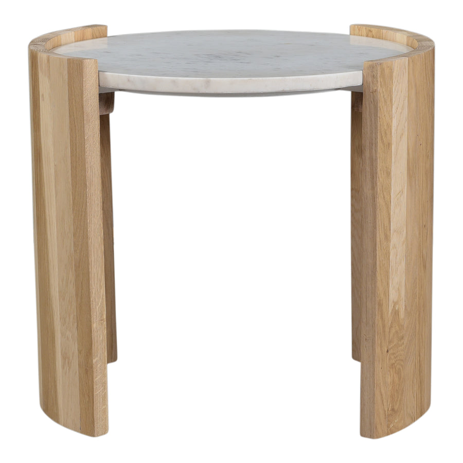 Moe's Home Dala End Table in White (18.5' x 20' x 18.5') - JD-1038-18