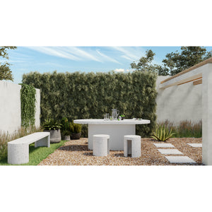 Moe's Home Lyon Dining Table in Grey (30' x 79' x 36') - JK-1001-29
