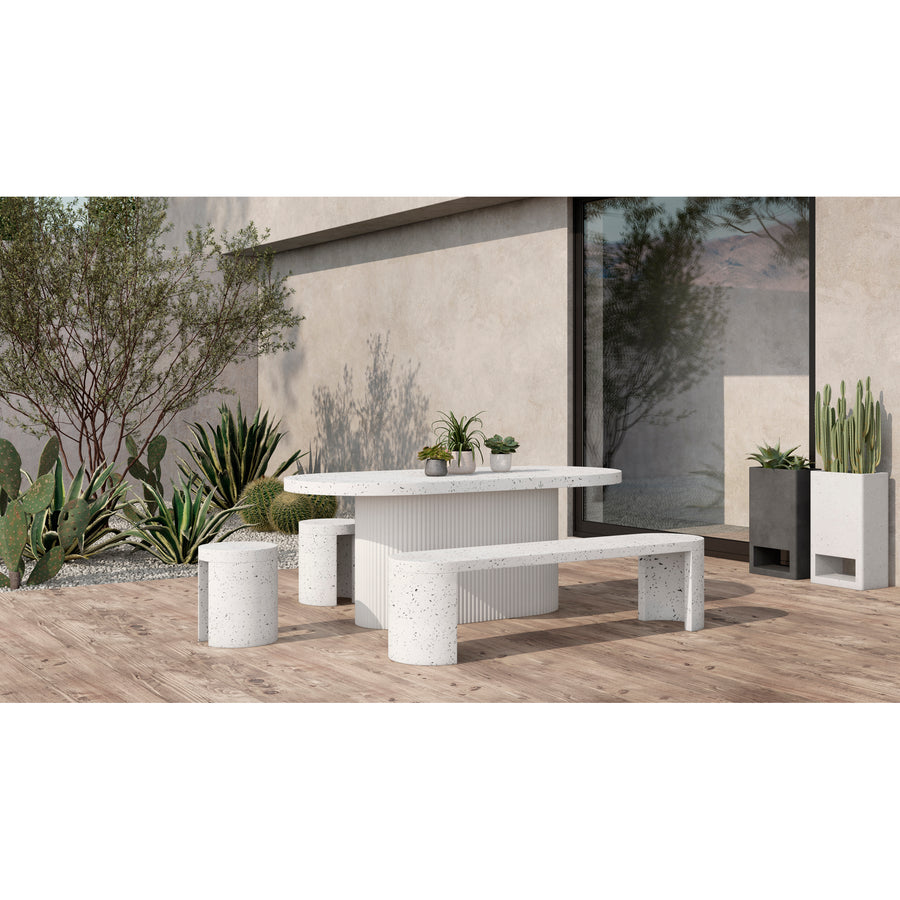 Moe's Home Lyon Dining Table in Grey (30' x 79' x 36') - JK-1001-29