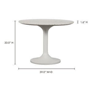 Moe's Home Tuli Dining Table in Grey (30' x 39' x 39') - JK-1004-29