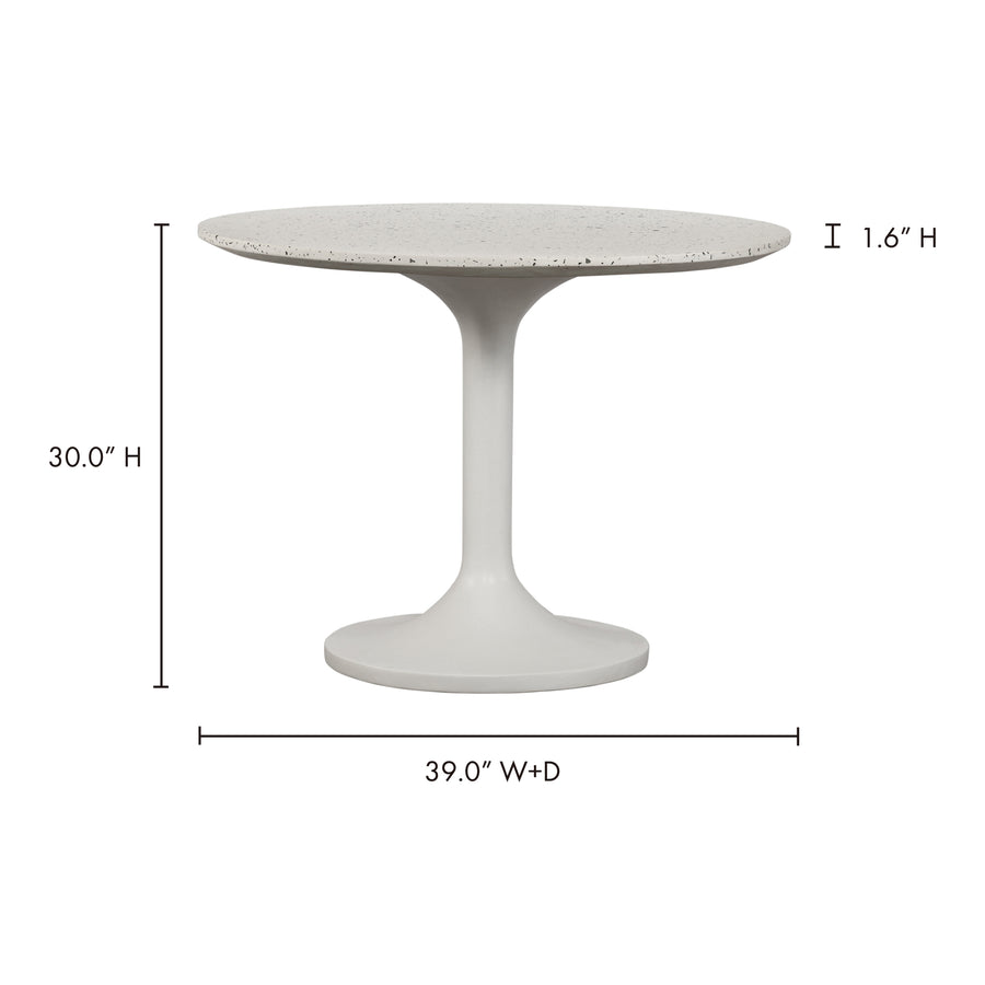 Moe's Home Tuli Dining Table in Grey (30' x 39' x 39') - JK-1004-29