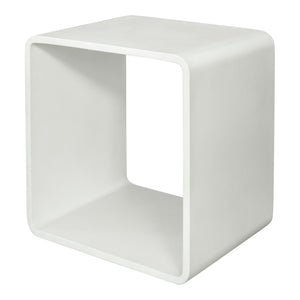 Moe's Home Cali Accent Table in White (17.75' x 17.75' x 14') - JK-1009-18